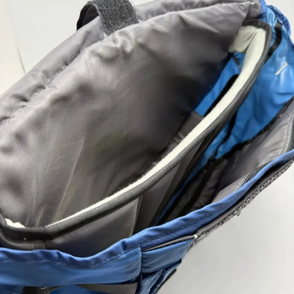 Kelty Treble Crossbody Messenger Bag Expandable Travel Organizer Blue Outdoor